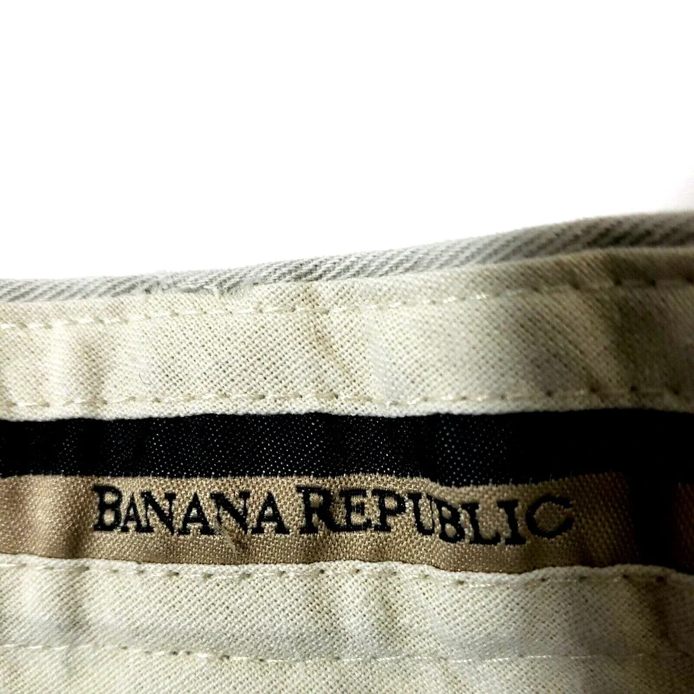 Banana Republic Pants Men's 36 Regular Khaki Pants 5 Pocket Pleated Preppy